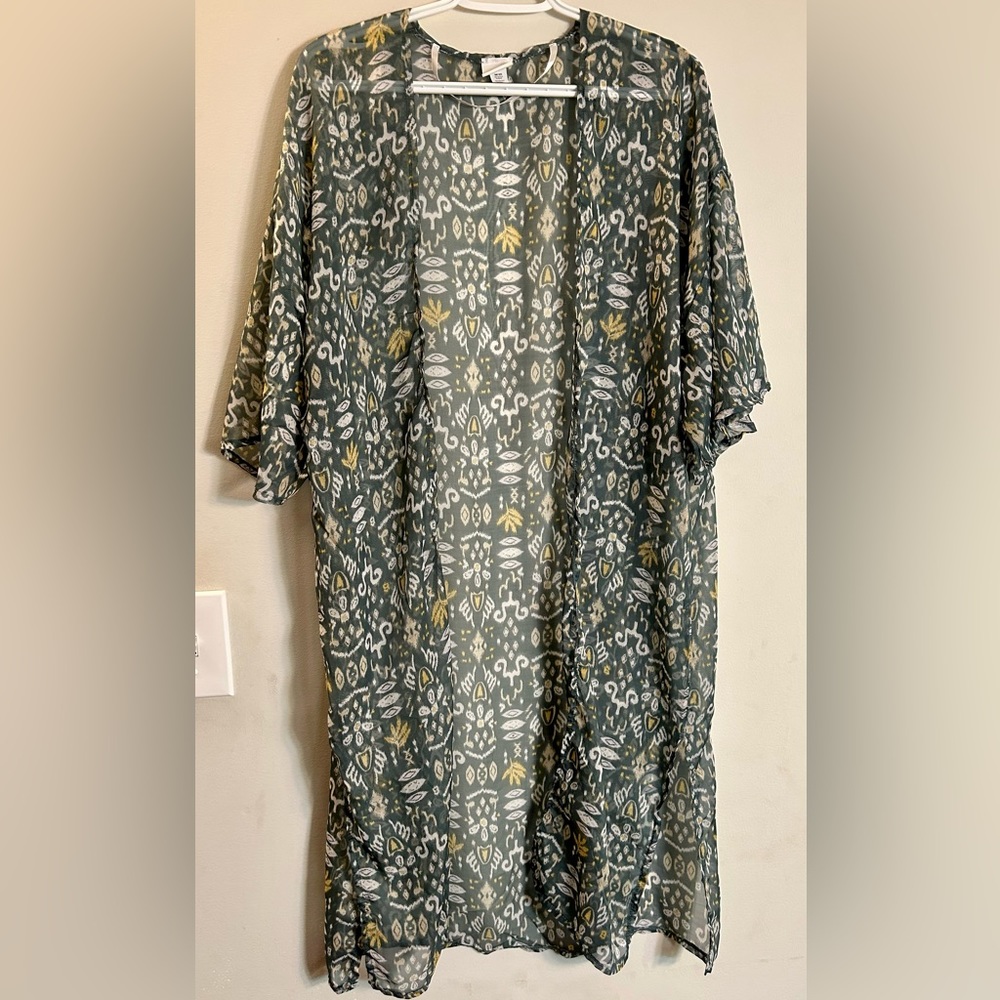 Sonoma Goods for Life Women’s Swimsuit Cover Kimono One Size Excellent Condition